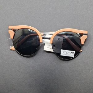 JOE'S jeans gunmetal blush round sunglasses retro specs